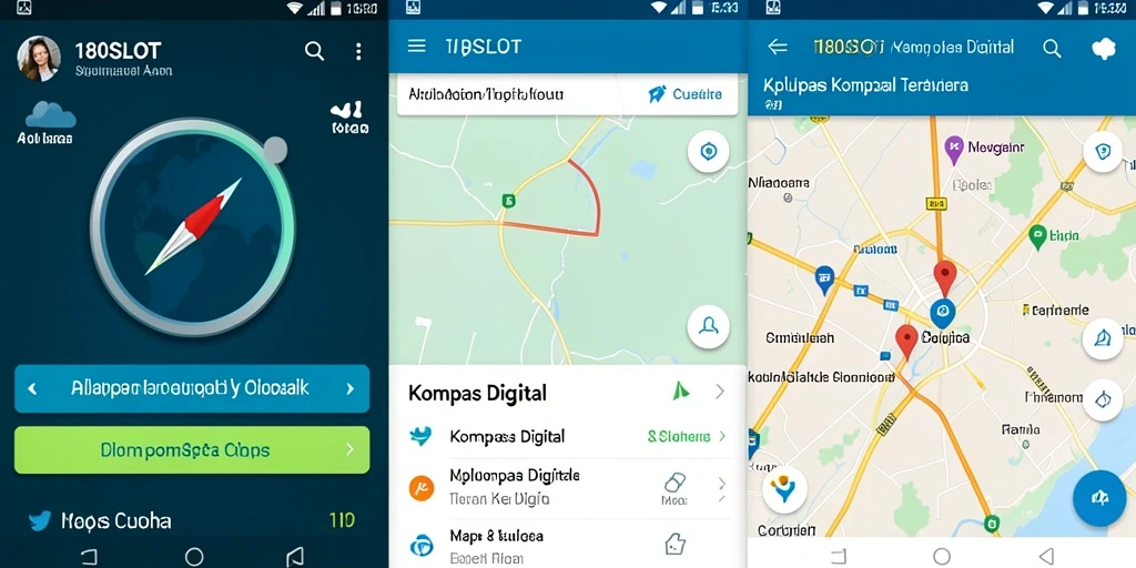 Tampilan antarmuka intuitif 180SLOT untuk navigasi yang akurat.