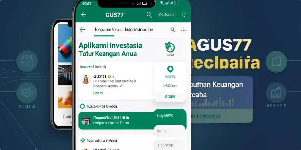 Tampilan antarmuka GUS77 yang memudahkan navigasi investasi.