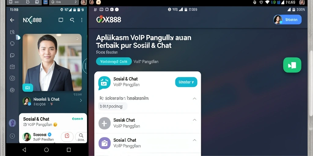 Antarmuka pengguna NX888 yang modern dan intuitif.