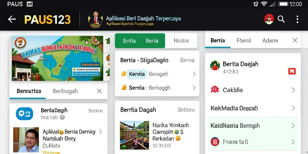 Tampilan antarmuka PAUS123 yang informatif dan mudah digunakan.