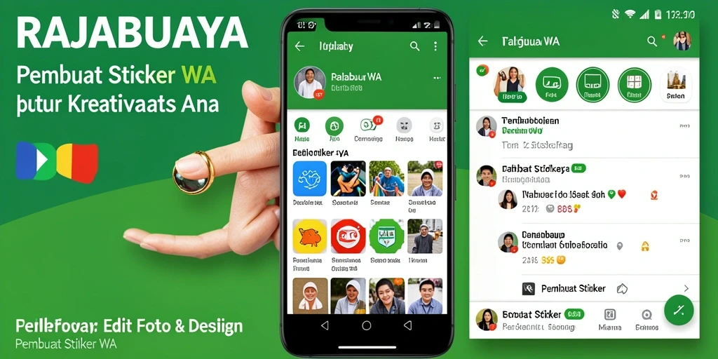 Antarmuka pengguna RAJABUAYA yang menarik dan mudah digunakan.